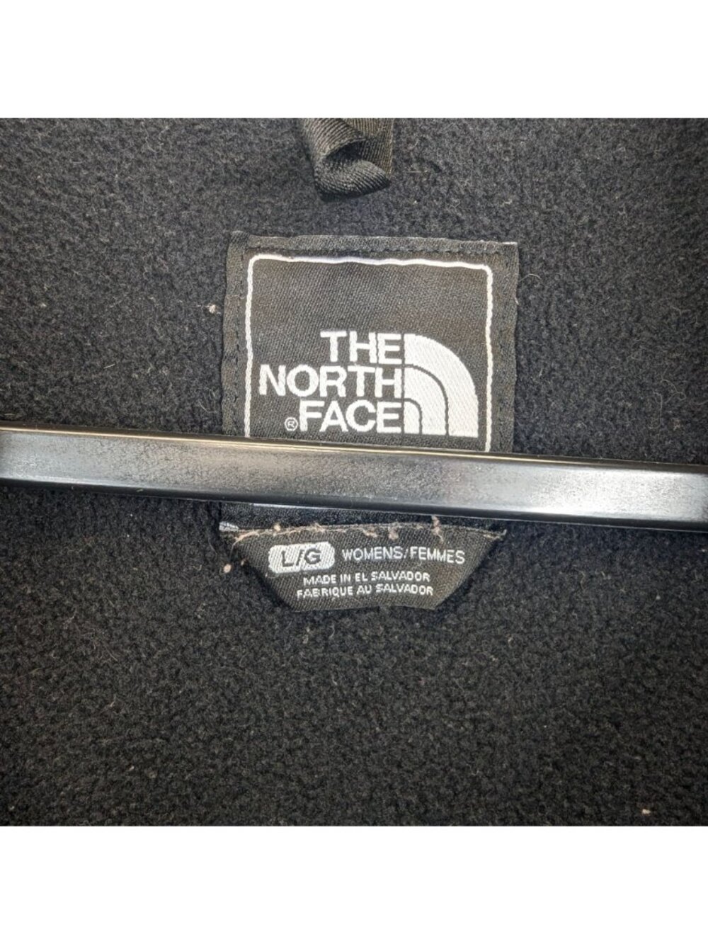 The North Face Womens Large Denali Jacket Black Fleece Polartec Nylon Full Zip - Picture 3 of 7